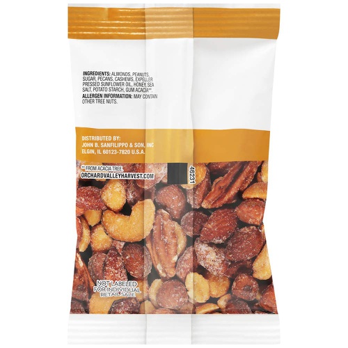 ORCHARD VALLEY HARVEST Honey Roasted Mixed Nuts, 1 oz (Pack of 15), Non-GMO, No Artificial Ingredients