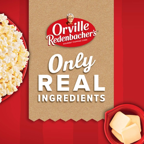 Orville Redenbachers Movie Theater Butter Microwave Popcorn, (3 Count per bag of 3.29 Ounce each), 9.87 Ounce, Pack of 12