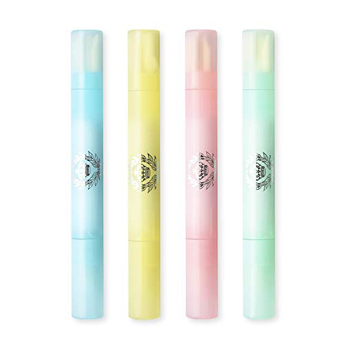  Ownest. Ownest 4 Pcs Nail Polish Corrector Remover Pen,Nail Edge Cleaning Pen, Makeup Remover Manicure Pen with Cotton Tip, Nail Correction Pen Can Hold Makeup Remover-Green,Yellow,Pink,Bl