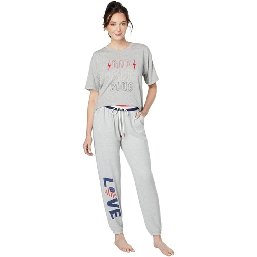  P.J. Salvage Red, White and Blue Love Joggers
