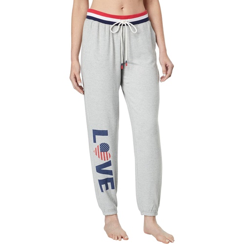  P.J. Salvage Red, White and Blue Love Joggers