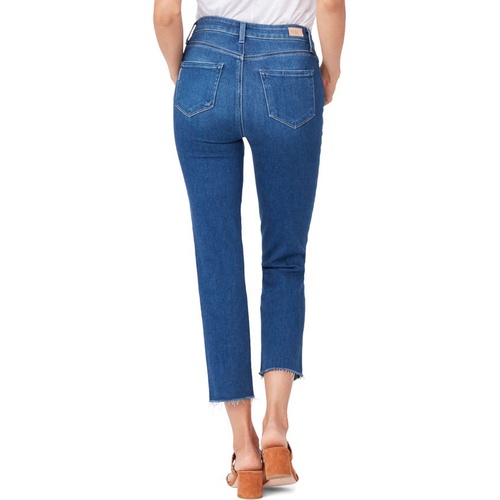  PAIGE Sarah High Waist Raw Hem Crop Slim Jeans_STARCROSSED