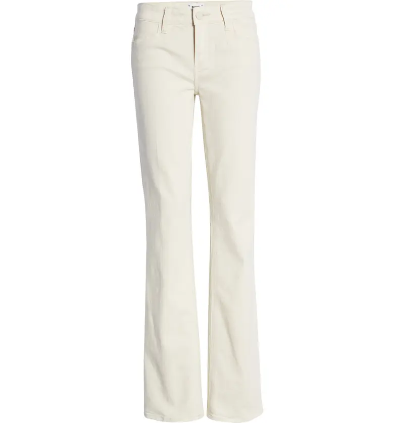  PAIGE Sloane Low Rise Slim Bootcut Jeans_WHITE SANDS