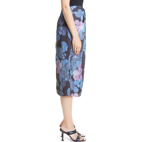  PAIGE Rosita Floral Print Skirt_BLACK MULTI