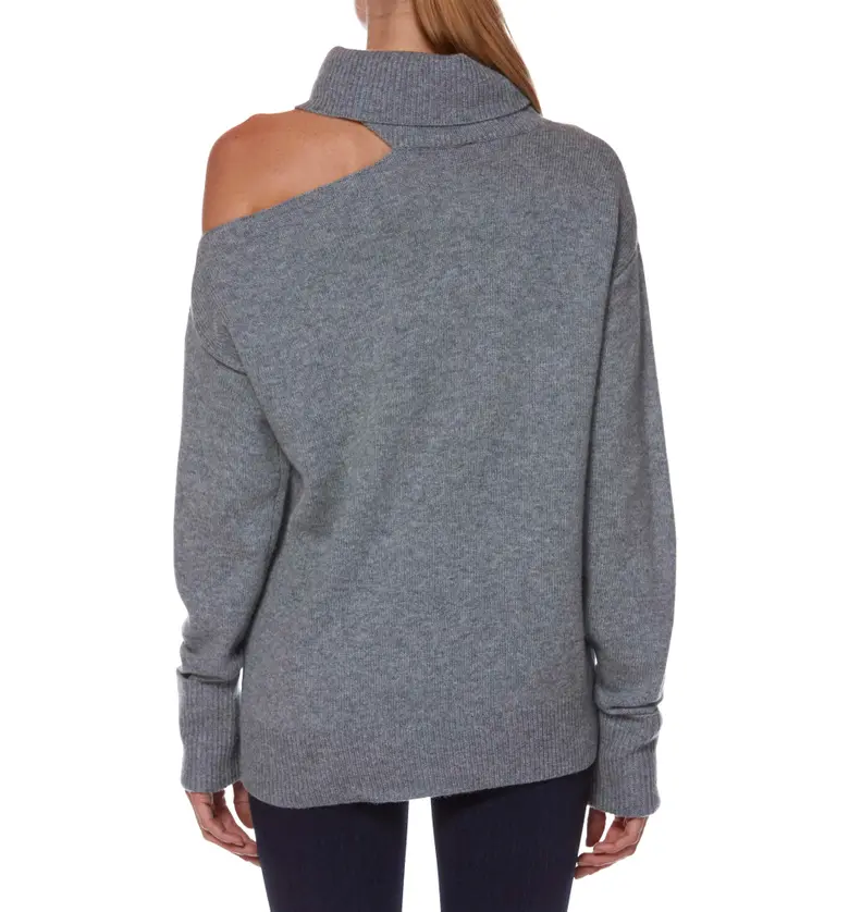  PAIGE Raundi Cutout Shoulder Sweater_HEATHER GREY