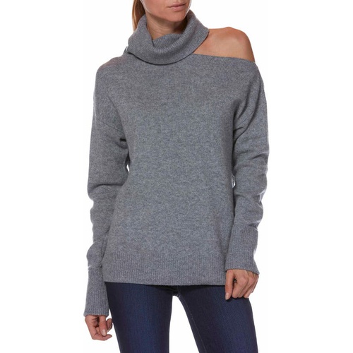  PAIGE Raundi Cutout Shoulder Sweater_HEATHER GREY