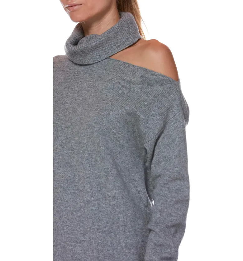  PAIGE Raundi Cutout Shoulder Sweater_HEATHER GREY