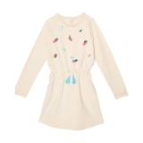 PEEK Pom Sequin Long Sleeve Dress (Toddleru002FLittle Kidsu002FBig Kids)