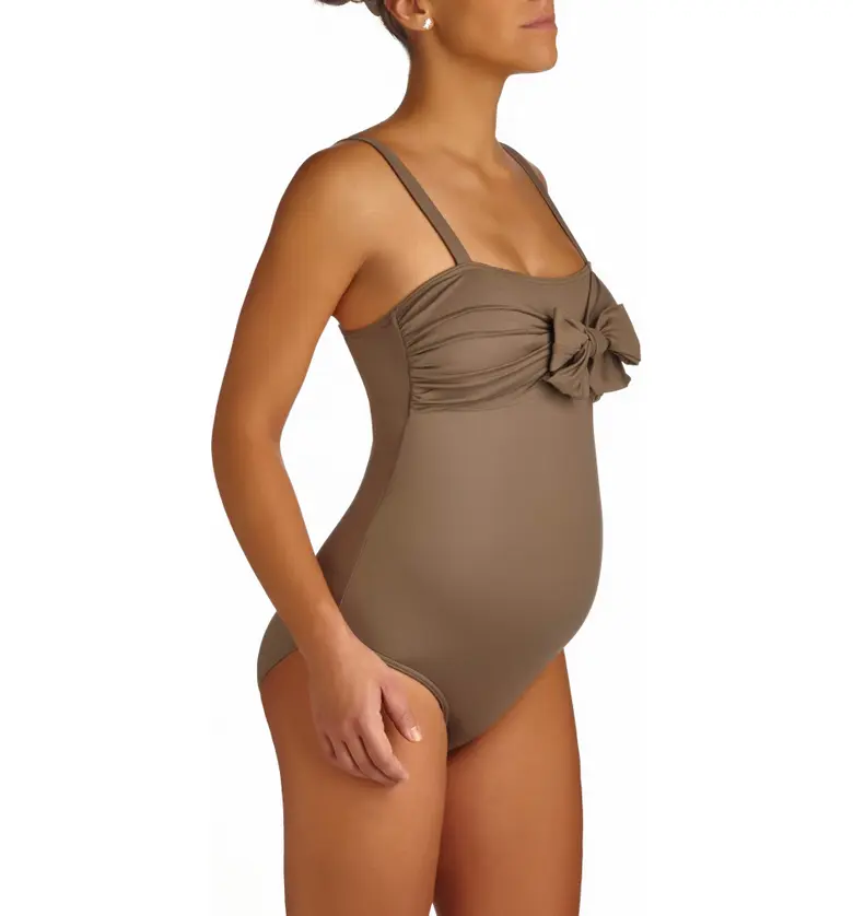 Pez DOr Ibiza One-Piece Maternity Swimsuit_KHAKI