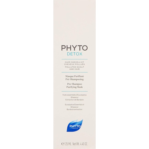  PHYTO Phytodetox Pre-shampoo Purifying Mask, 4.40 Fl Oz