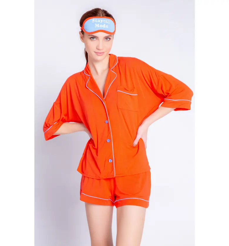  PJ Salvage Trop Jersey Short Pajamas_FIRE