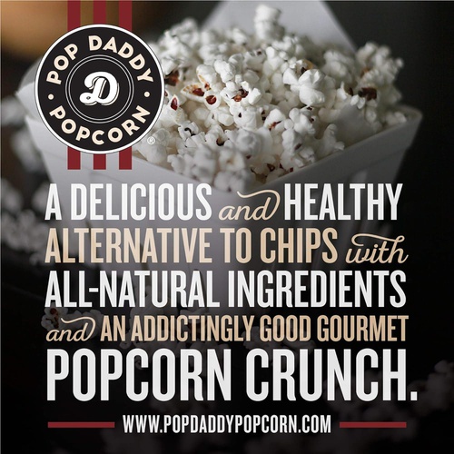  POP DADDY ·POPCORN· Pop Daddy Dill Pickle, 5 oz Gluten Free Hand Seasoned Ruby Red Kernels Popcorn Snacks with Olive Oil (3 Pack)