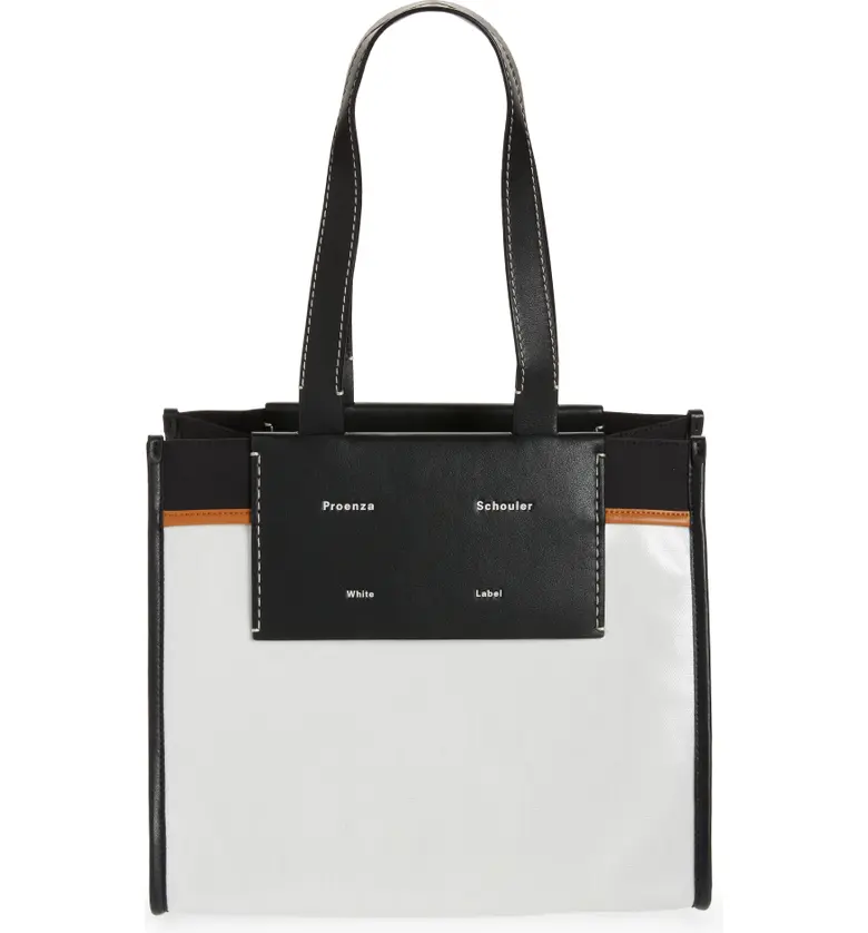 Proenza Schouler White Label Large Morris Canvas Tote_OFF WHITE