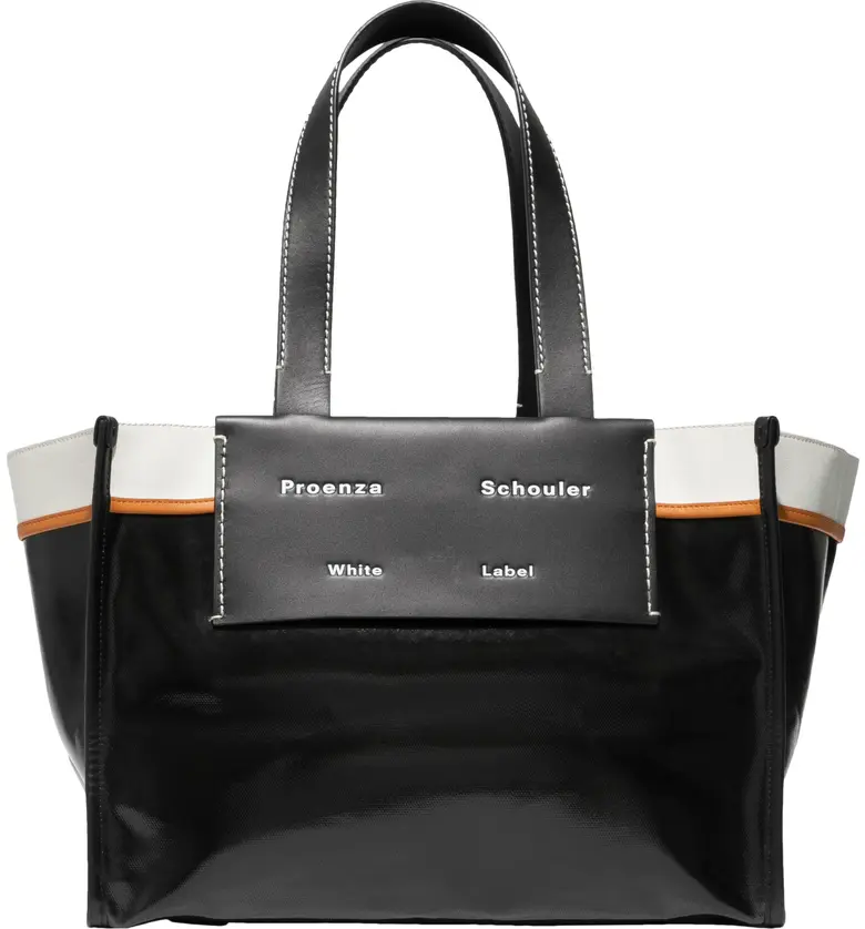 Proenza Schouler White Label Large Morris Canvas Tote_BLACK