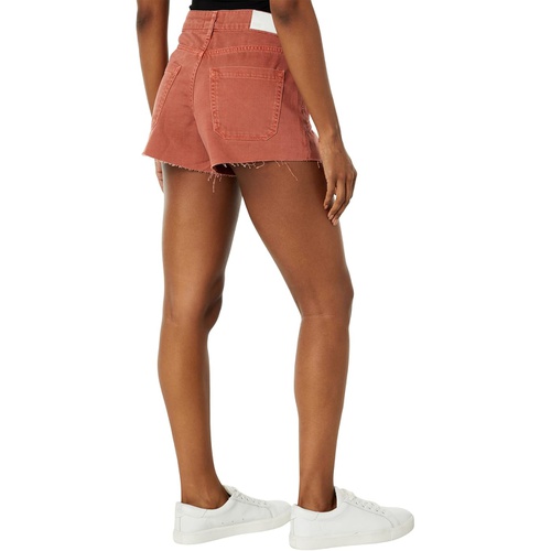  Paige Mayslie Utility Shorts wu002F Set in Pockets + Raw Hem in Vintage Muted Clay