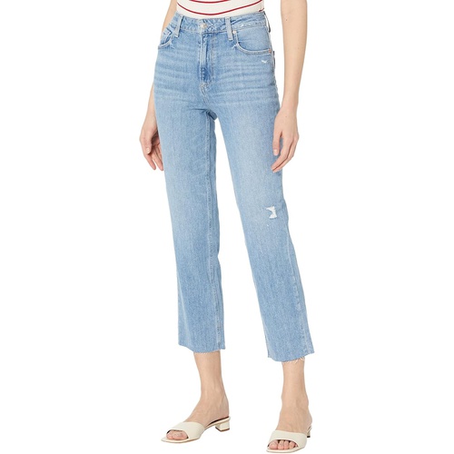  Paige Sarah Straight Ankle Jeans in Cailin Desctructed