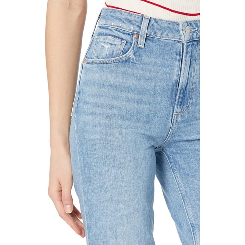  Paige Sarah Straight Ankle Jeans in Cailin Desctructed