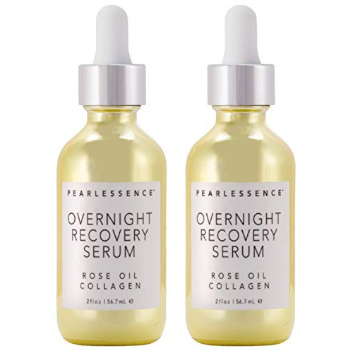  Pearlessence Overnight Recovery Serum, Rose Oil Collagen (2 Pack)