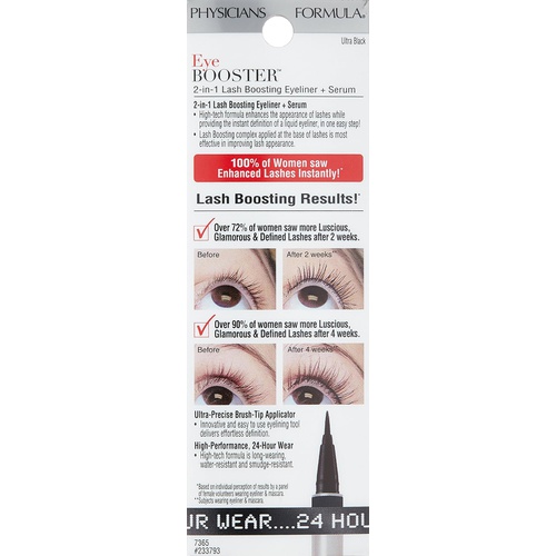  Physicians Formula Eye Booster 2-in-1 Lash Boosting Eyeliner + Serum, Ultra Black