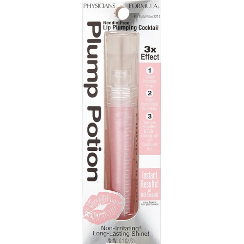  Physicians Formula Plump Potion Needle-Free Lip Plumping Cocktail Shade Extension, Pink Crystal Potion - 0.1 Ounce