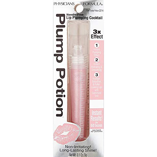  Physicians Formula Plump Potion Needle-Free Lip Plumping Cocktail Shade Extension, Pink Crystal Potion - 0.1 Ounce