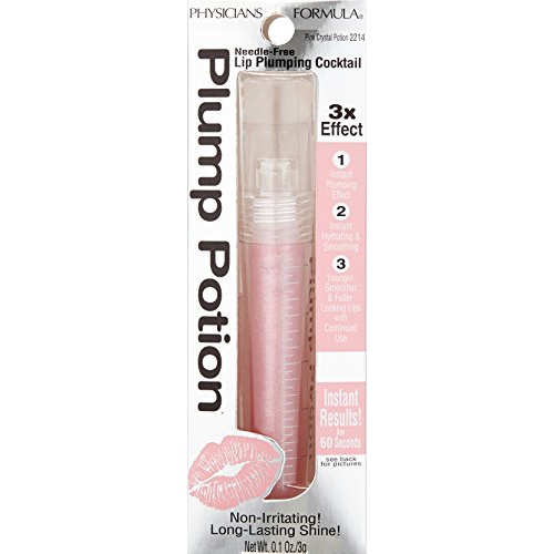  Physicians Formula Plump Potion Needle-Free Lip Plumping Cocktail Shade Extension, Pink Crystal Potion - 0.1 Ounce