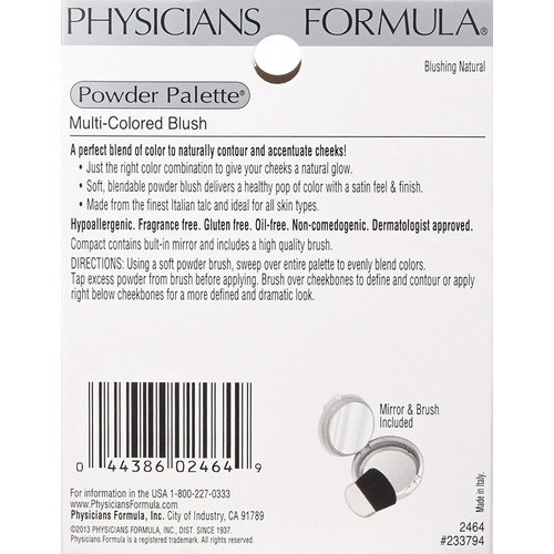  Physicians Formula Powder Palette Blush, Blushing Natural, 0.17 Ounce