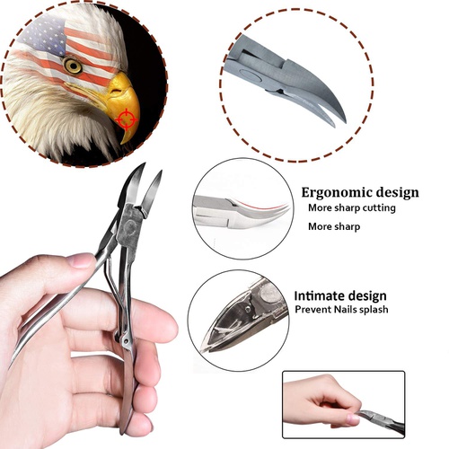  Pnrskter Ingrown toenail tool & Kit, Pedicure Tools, Professional Stainless Steel Ingrown Toe Nail Correction Tool, Nail File Clipper Lifter Corrector.