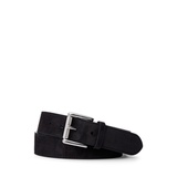 Suede Roller-Buckle Belt