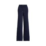 Cable-Knit Cashmere Palazzo Pant