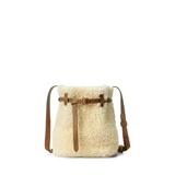 Shearling Mini Bellport Bucket Bag