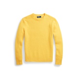 Suede-Patch Wool-Cashmere Sweater