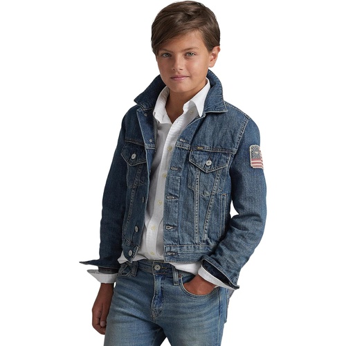 폴로 랄프로렌 Polo Ralph Lauren Kids Cotton Denim Trucker Jacket (Big Kids)
