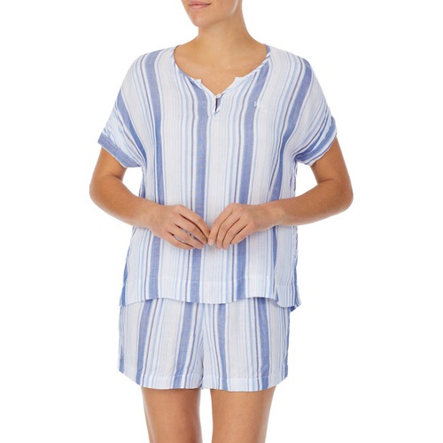 폴로 랄프로렌 Lauren Ralph Lauren Stripe Short Pajamas_BLUE STP