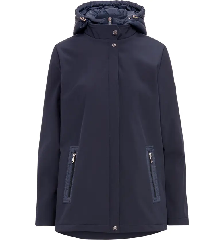 폴로 랄프로렌 Lauren Ralph Lauren Hooded Rain Jacket_NAVY