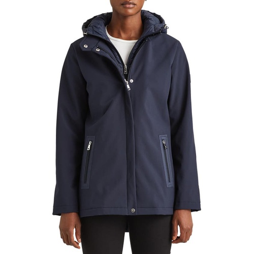 폴로 랄프로렌 Lauren Ralph Lauren Hooded Rain Jacket_NAVY