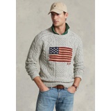 Aran-Knit Flag Sweater