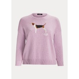 Intarsia-Knit Cotton Sweater