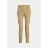 Suede High-Rise Skinny Ankle Pant