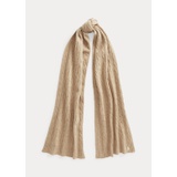 Cable-Knit Wool-Cashmere Scarf