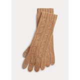 Cable-Knit Cashmere Tech Gloves