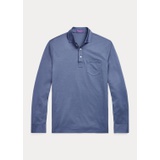 Heathered Jersey Polo Shirt