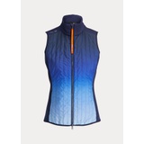 Quilted-Front Hybrid Full-Zip Vest