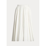 Arnav Pleated Linen-Blend Skirt