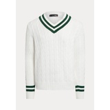 Cable-Knit Cotton Cricket Sweater