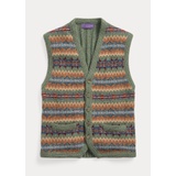 Fair Isle Wool-Cashmere Sweater Vest