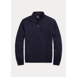 Wool Pique Quarter-Zip Sweater