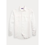 Washed Linen-Blend Twill Shirt