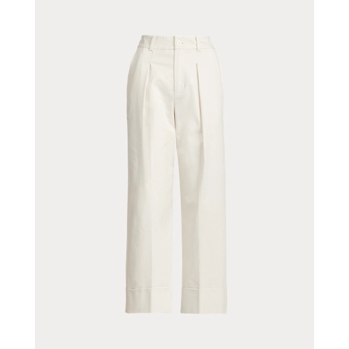 폴로 랄프로렌 Double-Faced Stretch Cotton Ankle Pant