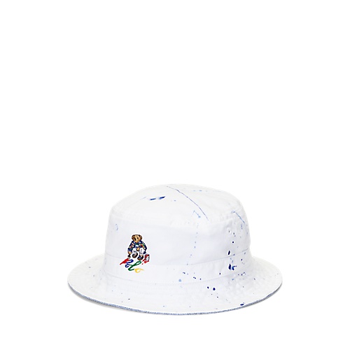 폴로 랄프로렌 Paint-Splatter Polo Bear Bucket Hat